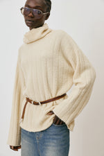 Turtleneck Rib Sweater