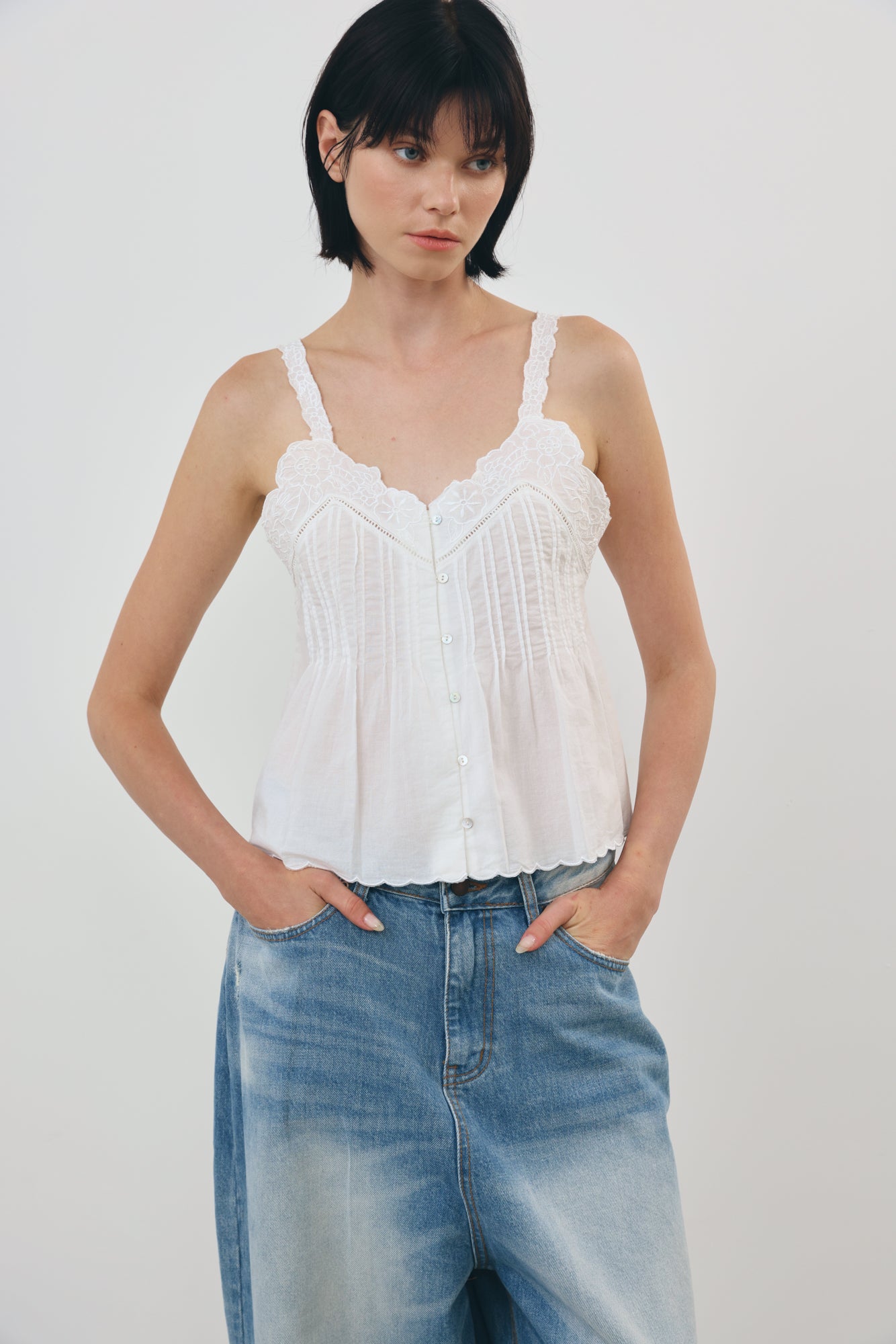 Embroidered Tank