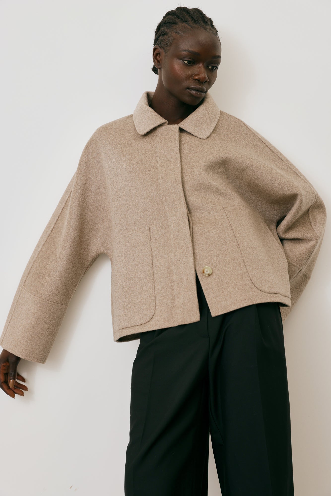 Wool cardigan jacket