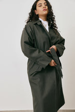 LEATHER TRENCH