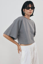 Cropped Wide-Sleeve Tee