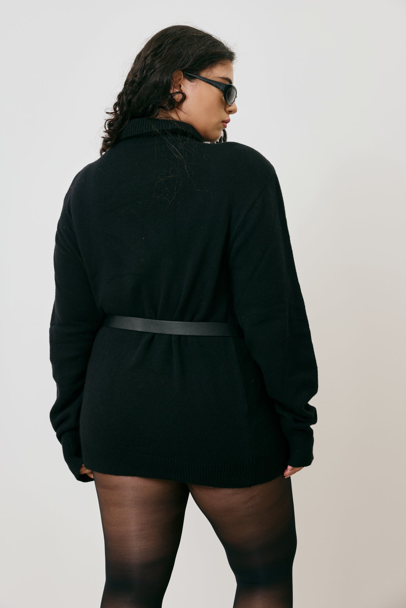 Turtleneck Cashmere Mini Dress