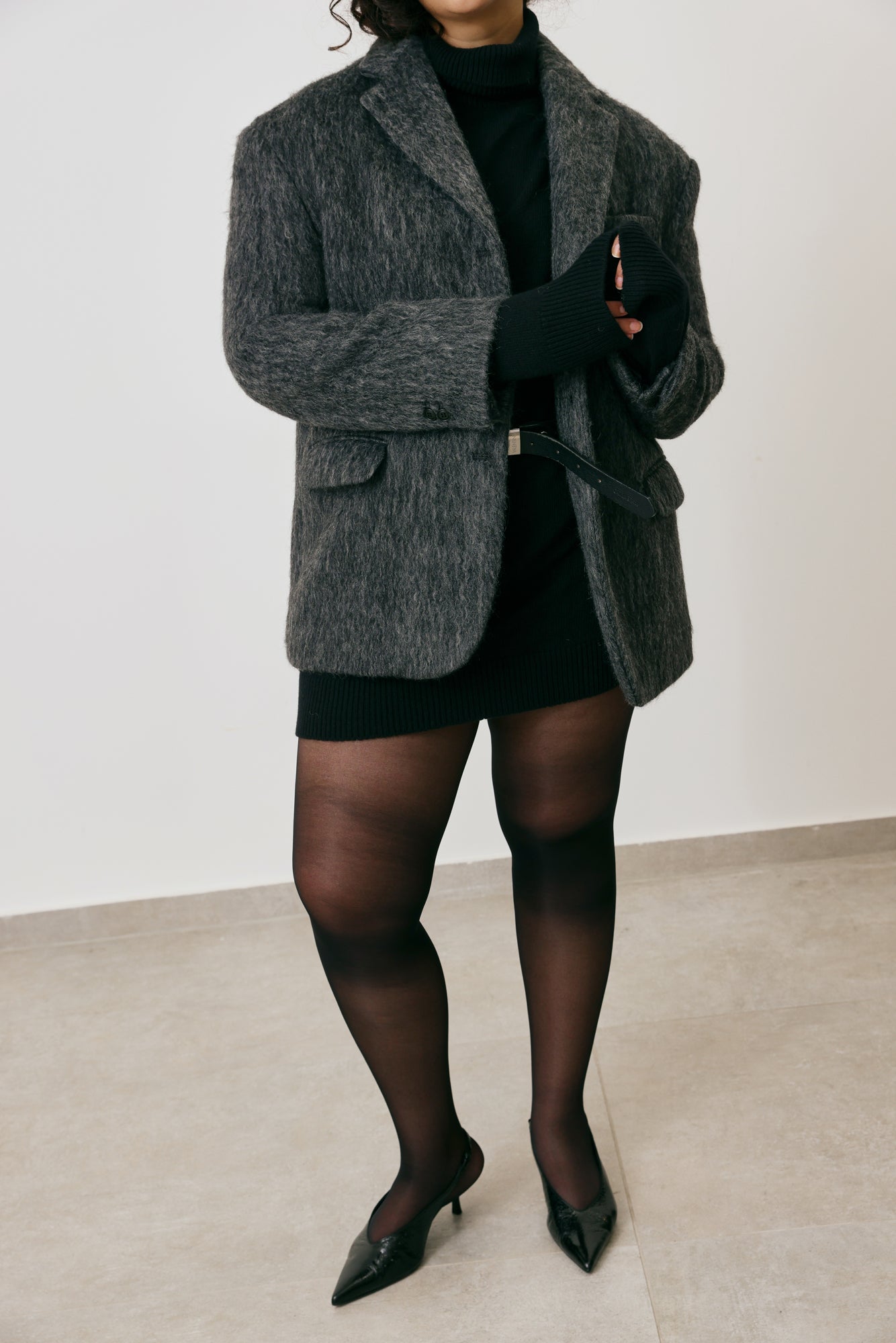 Oversized wool coat