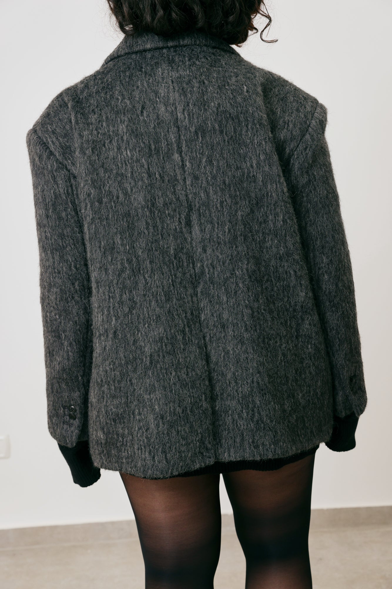 Oversized wool coat
