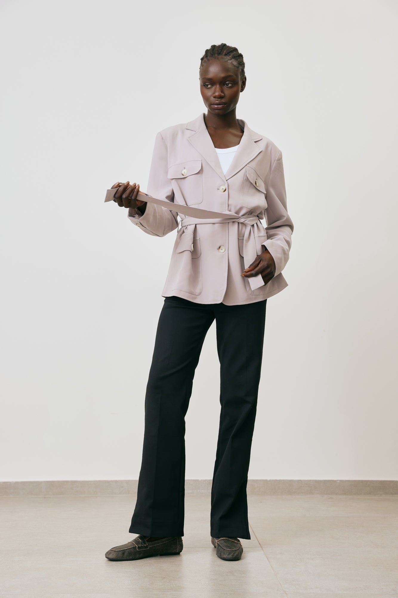 Belted Pocket Jacket