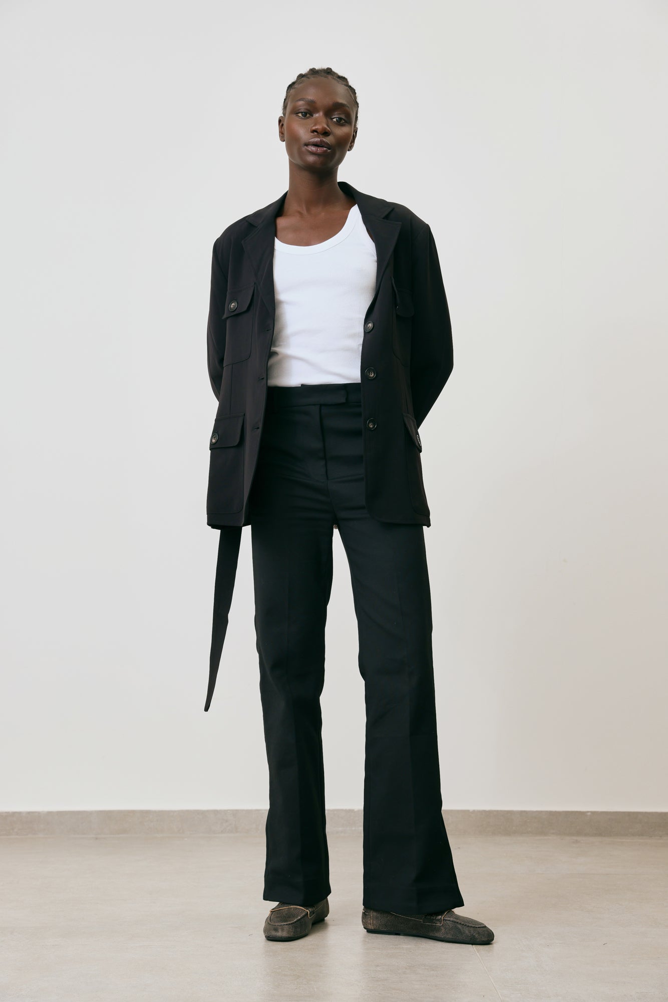 Belted Pocket Jacket