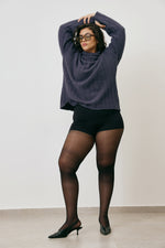 Turtleneck Rib Sweater