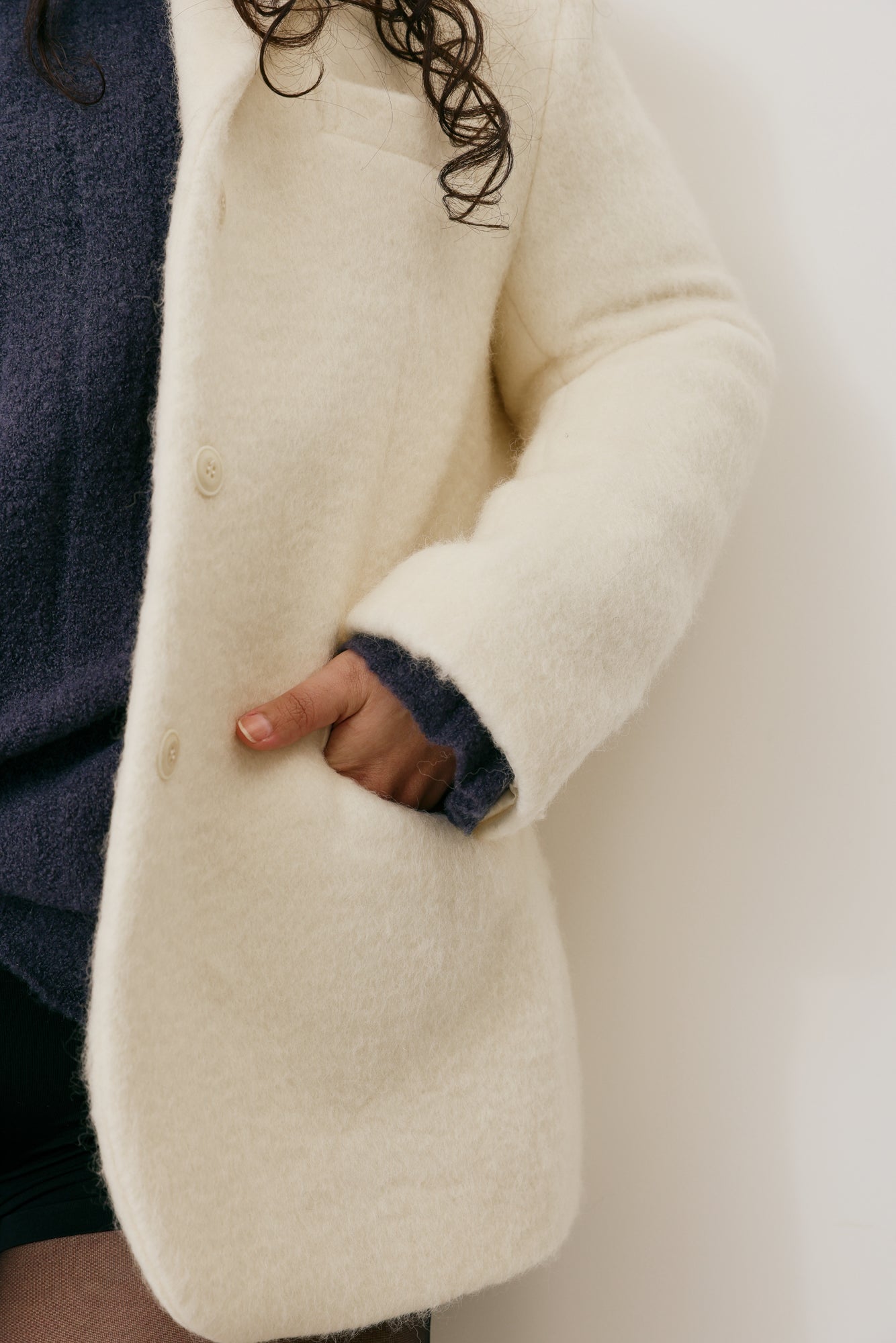 Oversized wool coat