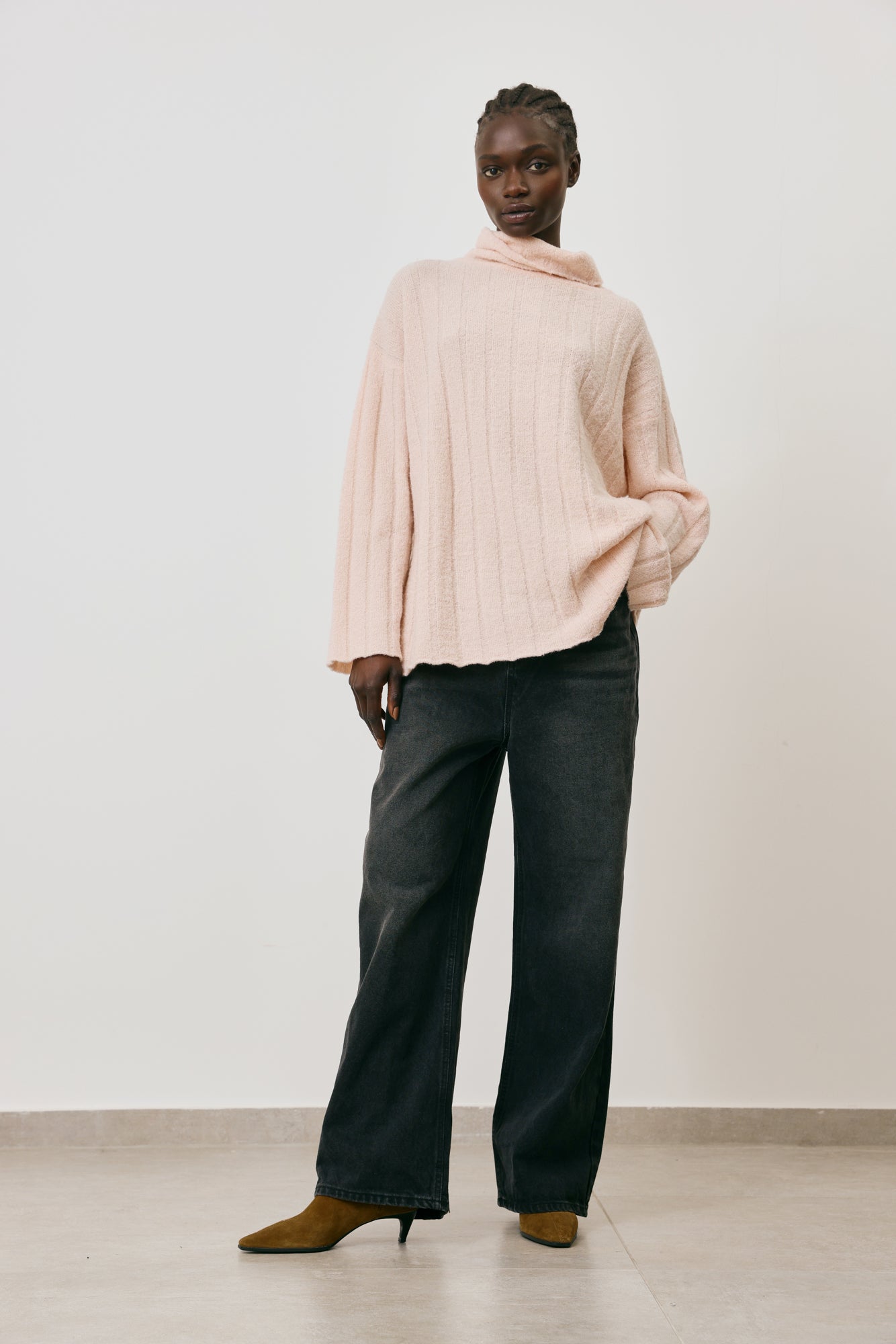 Turtleneck Rib Sweater