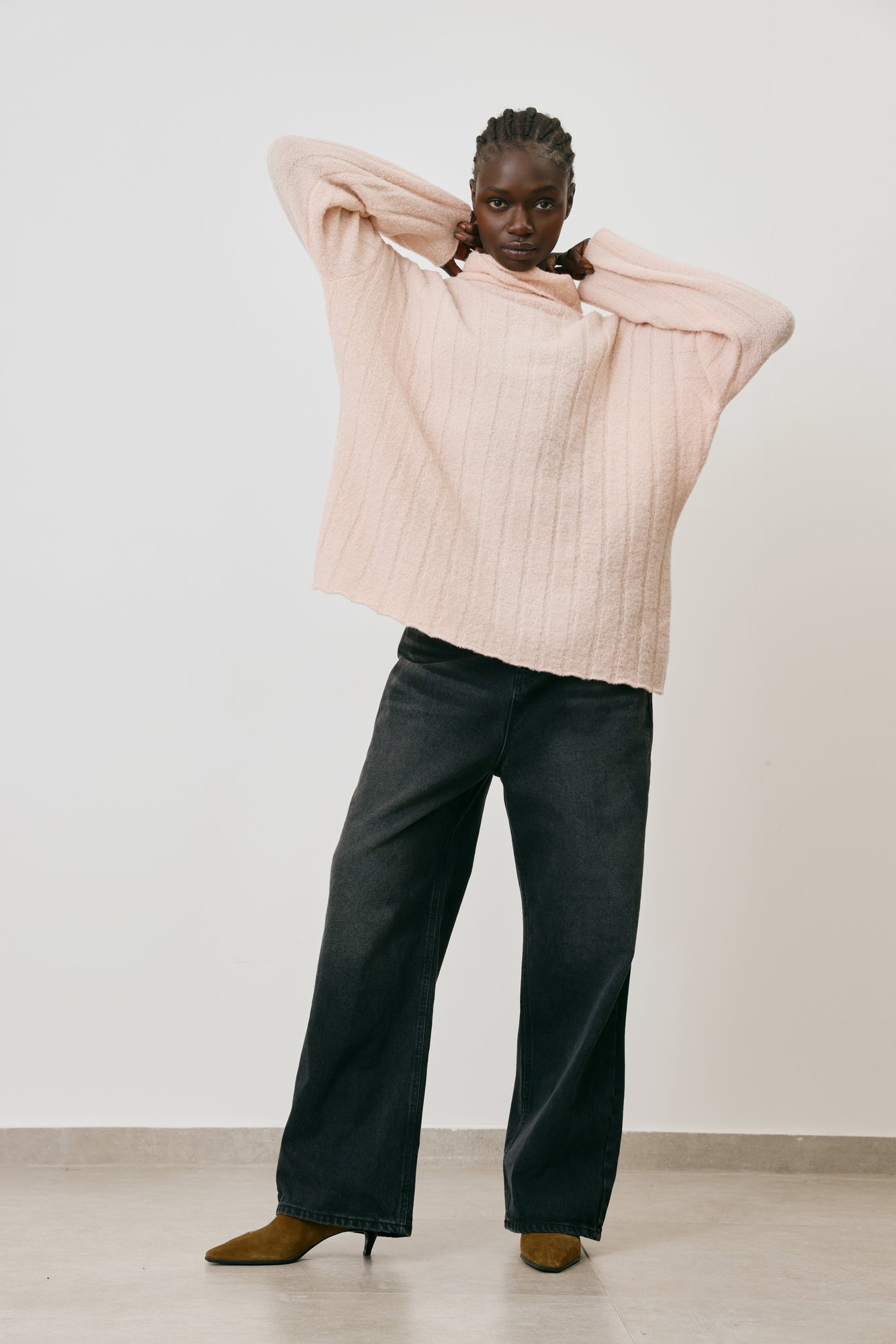 Turtleneck Rib Sweater