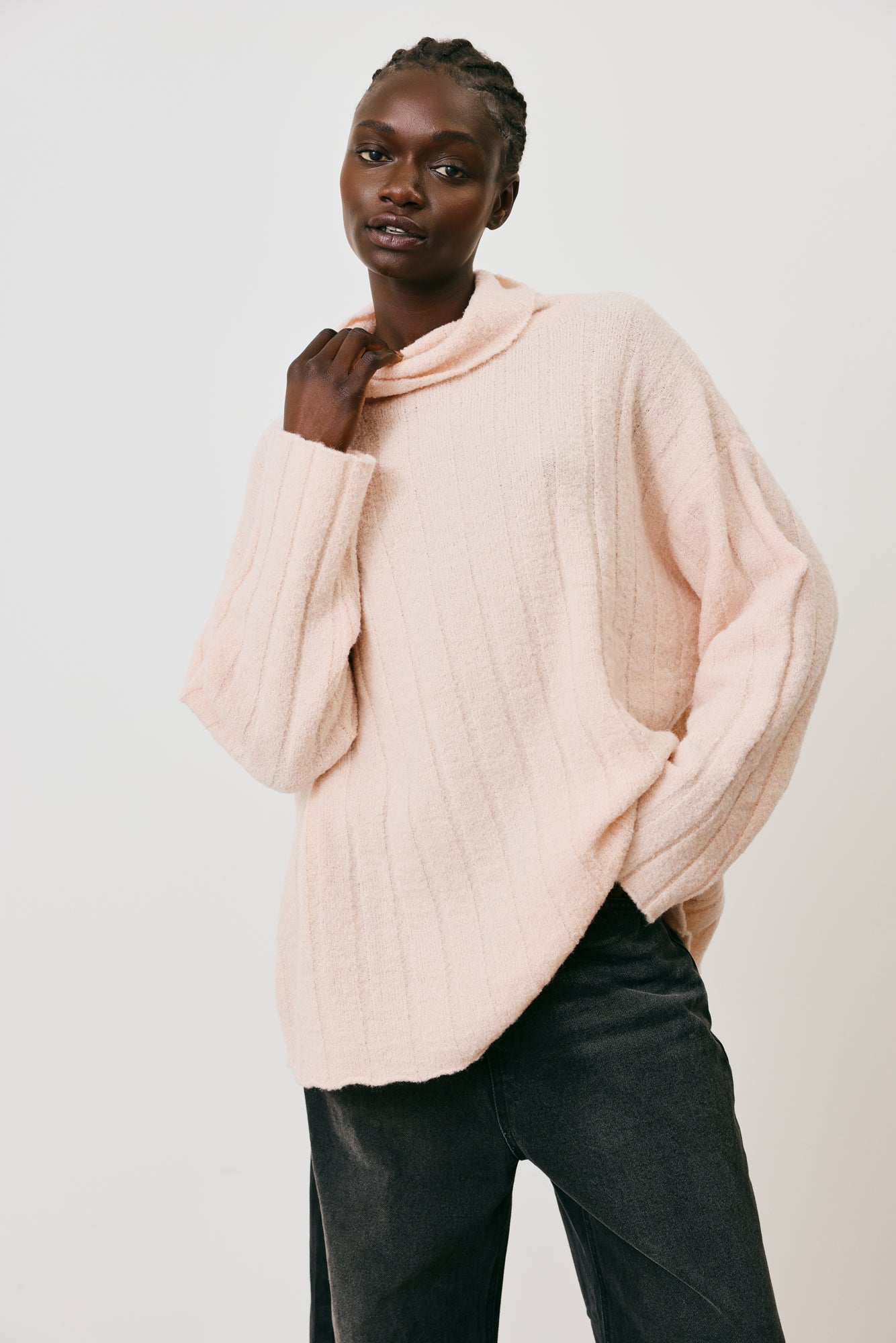 Turtleneck Rib Sweater