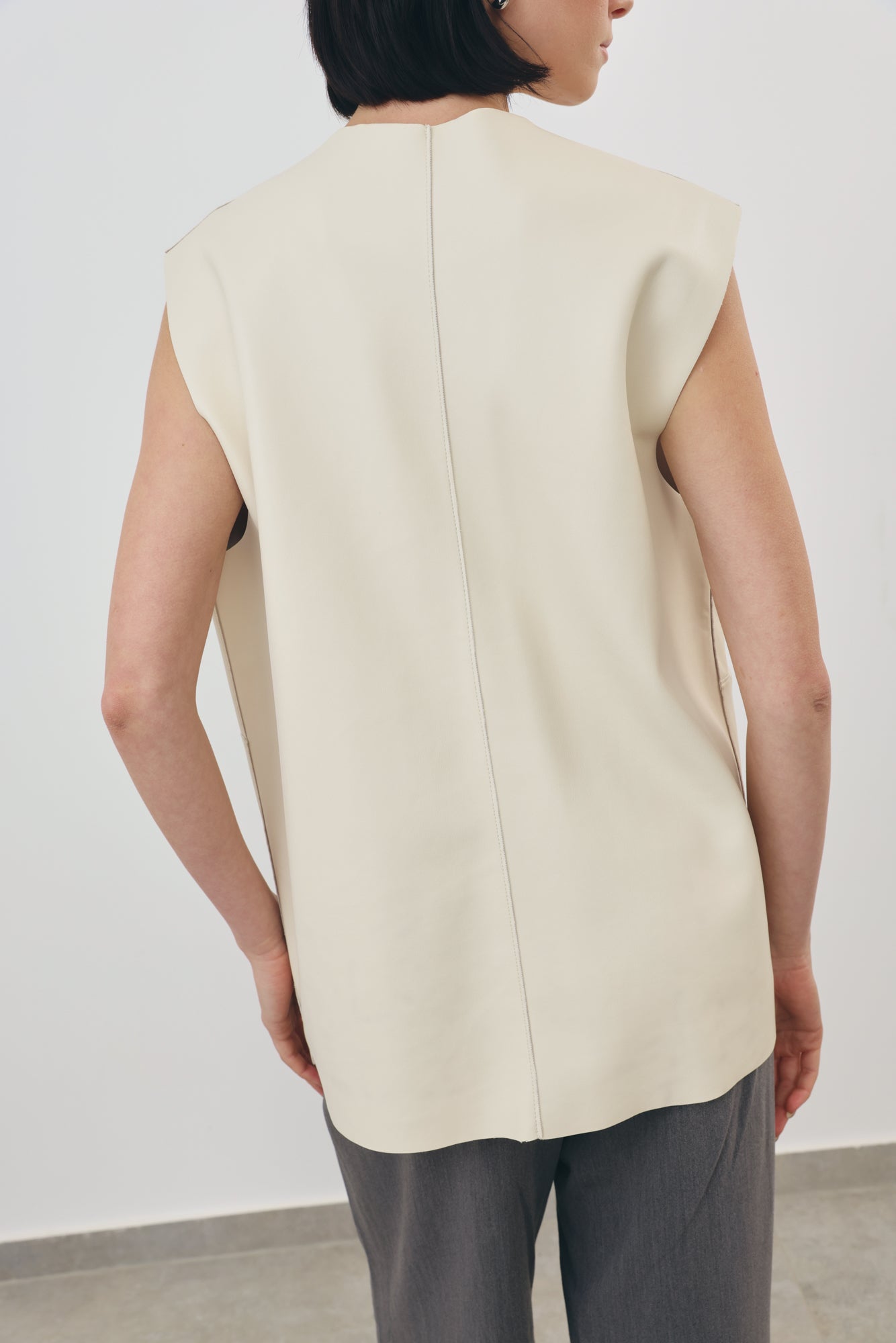 Leather Pocket vest