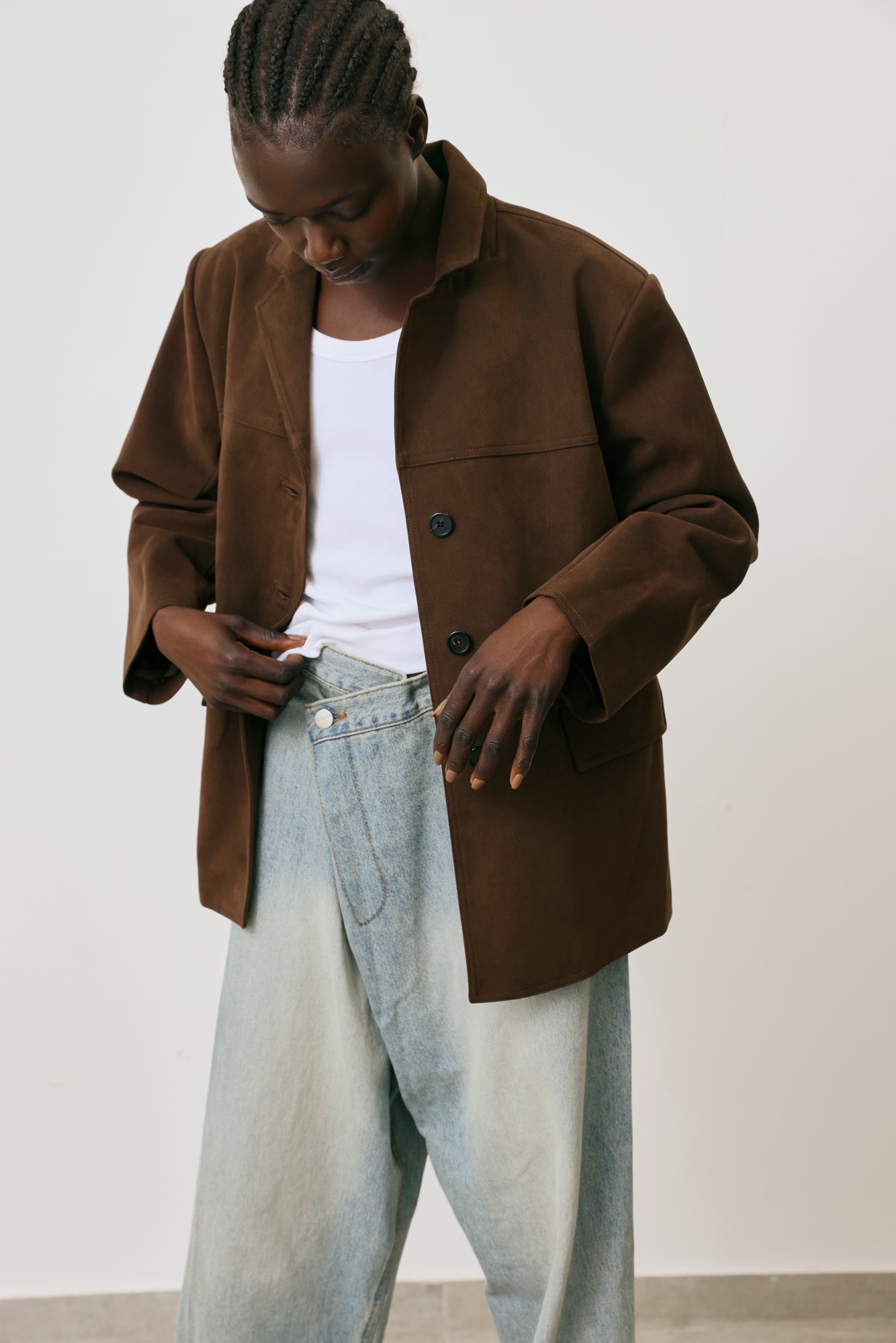 Asymmetrical Wide leg jeans