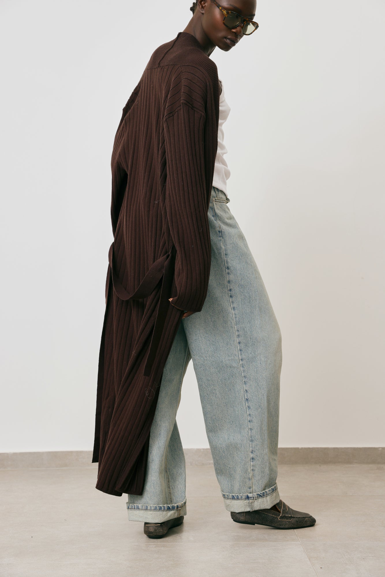 Ribbed Knit Cardigan