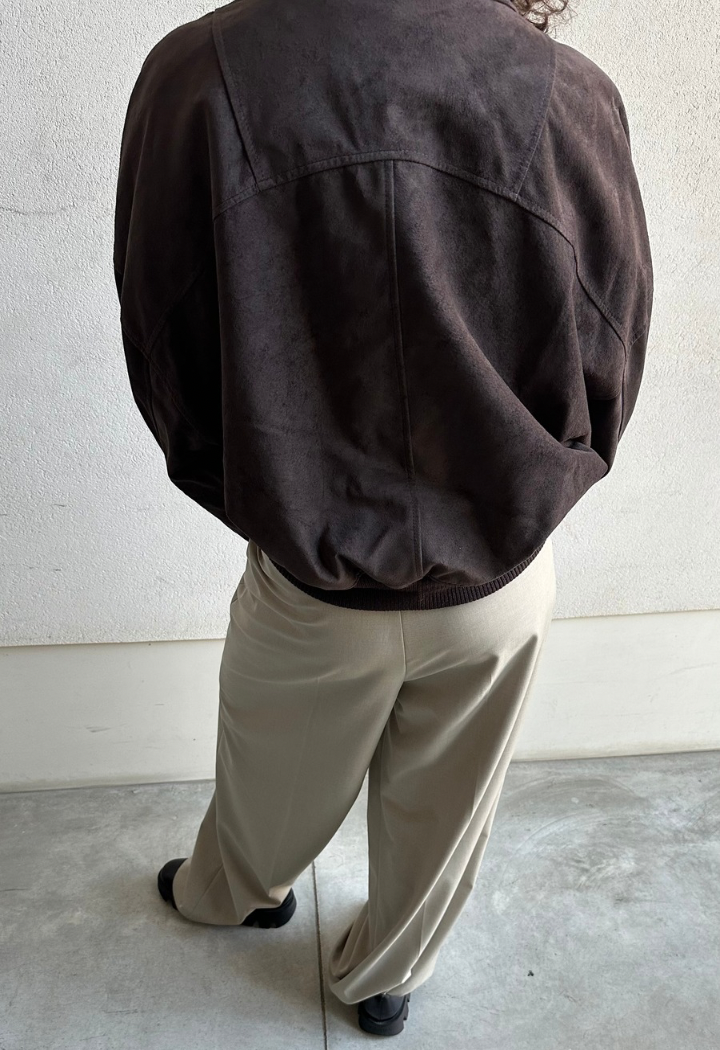 Suede Bomber brown Jacket