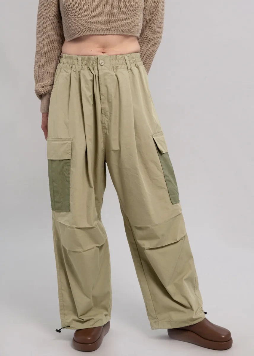 Frankie Shop green cargo pants