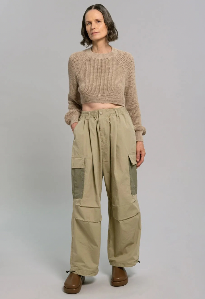 Frankie Shop green cargo pants