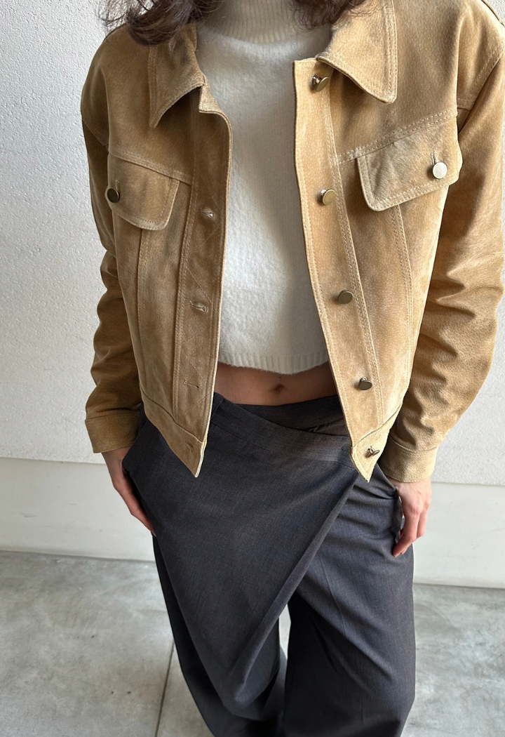 Suede Cropped Jacket