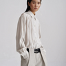 Chic woven stripe yellow cotton shirt, women's stylish yellow striped blouse, casual cotton striped shirt, fashionable woven yellow top, trendy yellow cotton blouse, elegant cotton striped shirt for women, summer woven stripe shirt, versatile yellow fashion blouse, modern woven stripe cotton shirt, comfortable casual yellow top, wardrobe staple yellow shirt, women’s chic woven cotton blouse.

