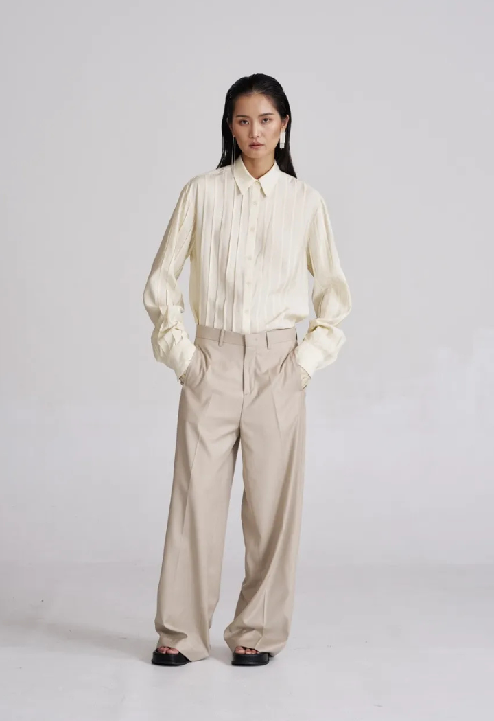 Chic woven stripe yellow cotton shirt, women's stylish yellow striped blouse, casual cotton striped shirt, fashionable woven yellow top, trendy yellow cotton blouse, elegant cotton striped shirt for women, summer woven stripe shirt, versatile yellow fashion blouse, modern woven stripe cotton shirt, comfortable casual yellow top, wardrobe staple yellow shirt, women’s chic woven cotton blouse.