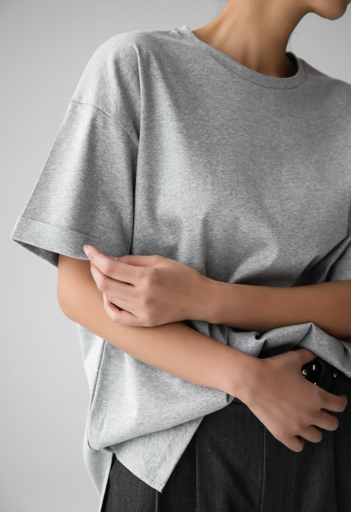 dani oversized tee - grey