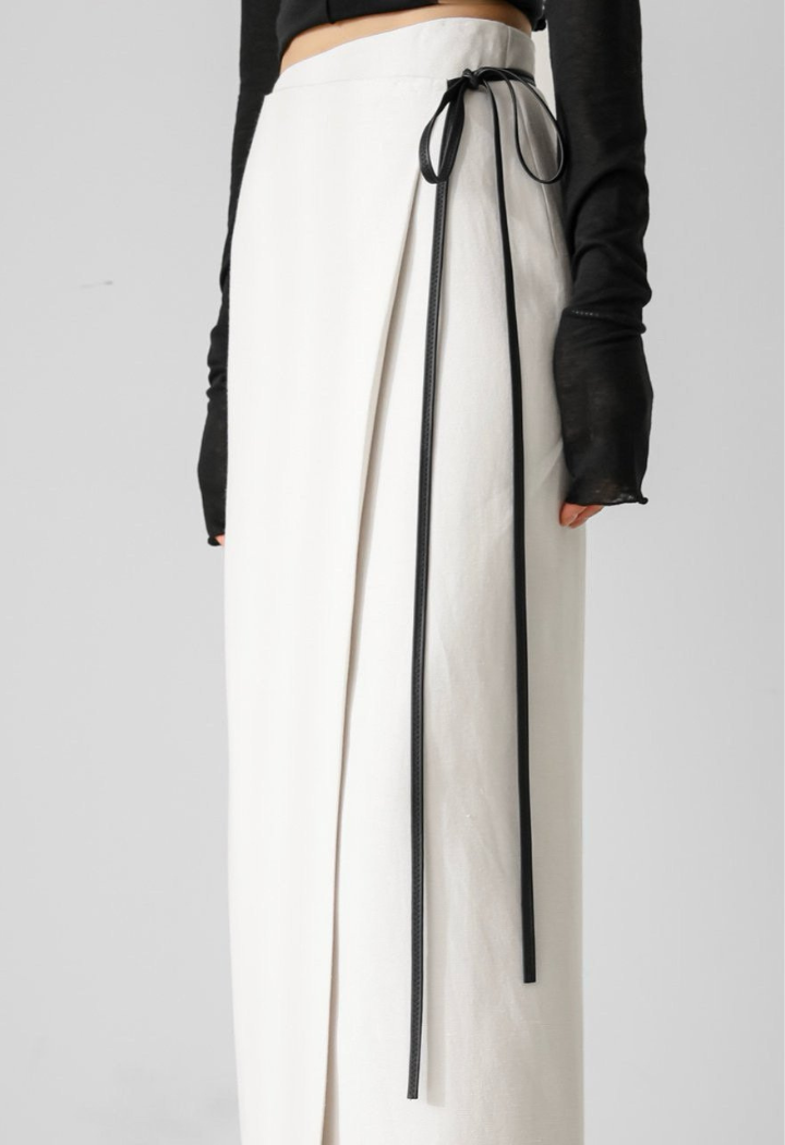 Gabi Wrap Skirt - Cream