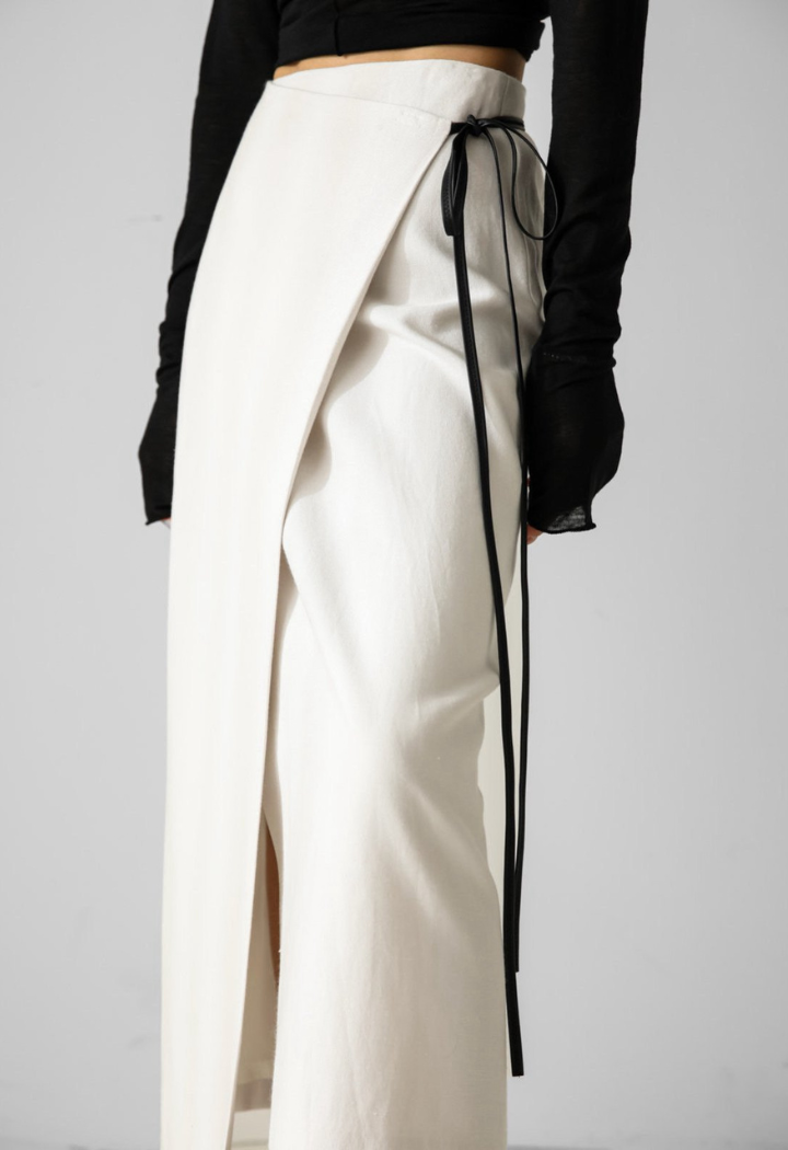 Gabi Wrap Skirt - Cream