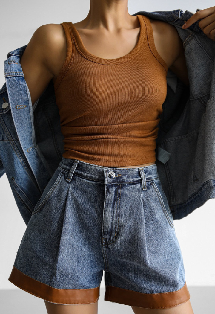 Popi tank top - Camel Brown