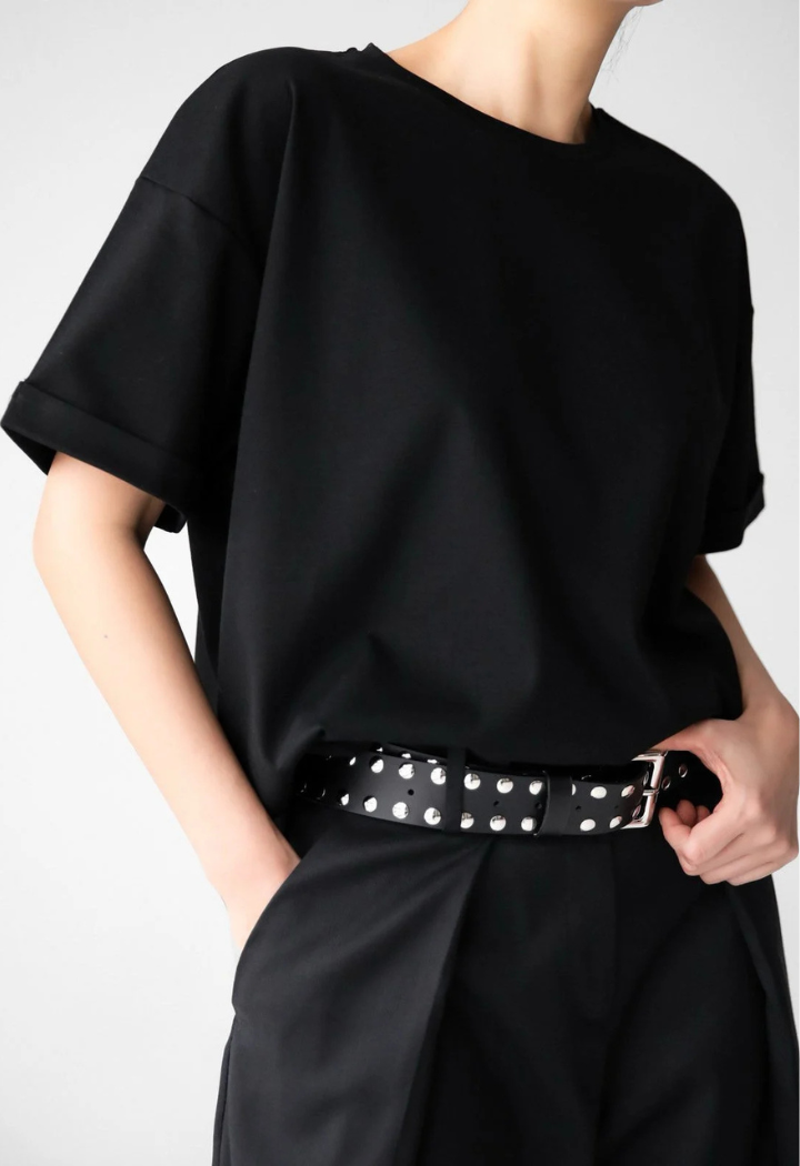 dani oversized tee - black